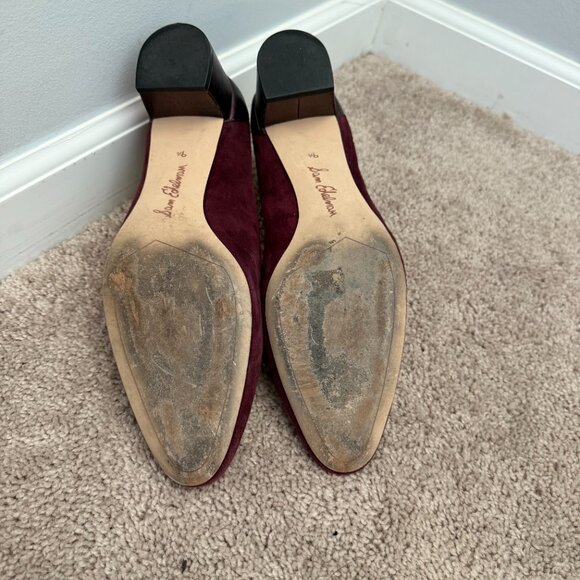 Sam Edelman Dark Raspberry Suede Flats - Picture 4 of 4